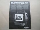 1968 Panasonic Valley View Model TR-238B portable TV--original vintage ad