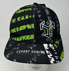 ESX360 Pro Gamer Cap Esport Gaming Black/Green Hat/Cap Snapback Youth Size