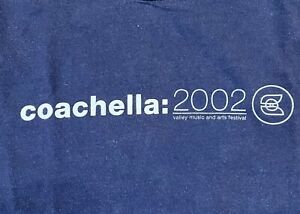 Vintage 2002 Coachella Festival concert t-shirt XL BJORK STROKES FOO FIGHTERS