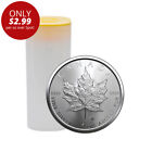 2023 1 oz Canadian Silver Maple Leaf Tube (25 Coins, BU) ON SALE!