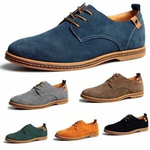 2024 Suede European style leather Shoes Men's oxfords Casual Multi Size Fashion