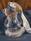 Waterford BABY'S FIRST BEAR 2021 Crystal CHRISTMAS TREE ORNAMENT # 1059670