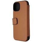 Nomad Modern Leather Folio Case for MagSafe for iPhone 15 - English Tan
