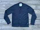 Aeropostale Men Cardigans Sweater Black Wool Blend Button Up Sweater Size M