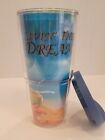 TERVIS 24oz Tumbler/Blue Lid -LIVIN' THE DREAM -Beach -Palm Trees -HOT/COLD NEW