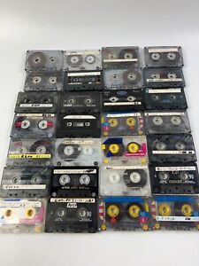 Cassette Lot Used Sold As Blank 28 Tapes  Mixed lot