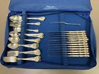 Chateau Rose by Alvin Sterling Silver Flatware Set for 8 Dinner Service 72 Pcs 