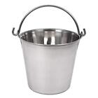 Stainless Steel Pail 6 Quarts Silver