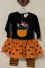 Counting Daisies Girls 2T Orange & Black Halloween Boutique Style Outfit! A1109