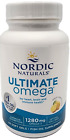 Nordic Naturals ULTIMATE OMEGA 3 60 Soft Gels 1280mg Lemon Flavored NEW SEALED
