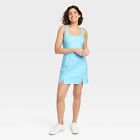 Women's Knit Slit Active Dress - All In Motion Light Blue L