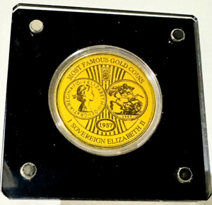 Coin | Coin Sovereign 1957 Fine Gold 999/1000 | Fine Gold 999/1000