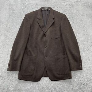 Coppley Mens Blazer Brown 44L Tall Wool Cashmere Zegna Sports Coat Jacket