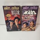 Abbott and Costello VHS Go to Mars Meet the Killer 1994 MCA Vtg Lot Good