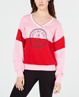 Juicy Couture Women's Colorblocked Graphic Sweatshirt Pink Size S