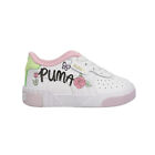 Puma Cali Bouquet Floral Lace Up  Toddler Girls White Sneakers Casual Shoes 3882