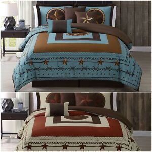 Chezmoi Collection 7-Piece Western Country Star Oversized Bedding Comforter Set