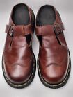 Dr. Martens 2A87 Brown Slip-On Single Strap T-Bar Mary Janes  Size US 9.5/UK 7