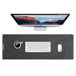 Felt Desk Pad 35.5 x 12 Desk Mouse Pad Non Slip Desk Mat for Desktop Keyb