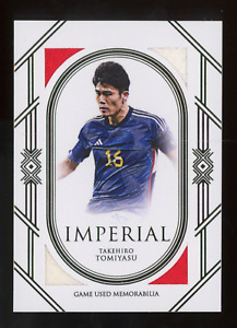 2023 Futera Unique Imperial #IM30 Takehiro Tomiyasu 8/24 Game Used Jersey