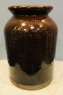 Antique Circa 1840 Primitive American New England Redware Stoneware Jar