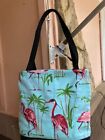 Flamingos Quilted Tote Bag