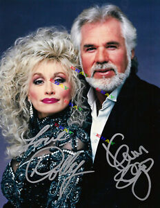Kenny Rogers & Dolly Pardon 8x10 Autographed Signed Photo Reprint