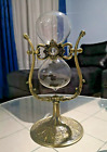 Vintage 60 Minute Hourglass Sand Timer 12 Inch Large Brass Engraved Rotating NEW