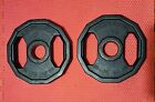 (2) 10 Lb Iron Grip Urethane Coated Olympic Weight Plates 20lbs Total FREE S&H