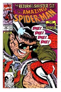 AMAZING SPIDER-MAN 339, VF+ (8.5), RETURN OF SINISTER SIX, THOR APPEARANCE *