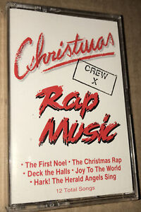 Christmas Rap 12 Traditional & Contemporary Songs by Crew X Cassette Hip Hop 80s