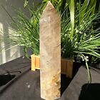 New Listing3.74LB Natural black tourmaline crystal tower polished and healed 1700g