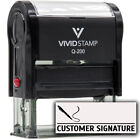 Customer Signature Self-Inking Office Rubber Stamp| NOT A PERSONALIZED STAMP