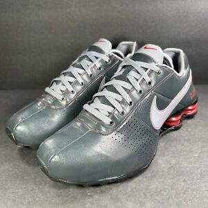 Nike Shox Deliver Sneakers Mens 10.5 Dark Grey University Red Athletic Shoes
