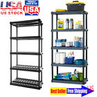 5-Tier Heavy Duty Plastic Shelves Storage Shelving Unit Storage Organizer Rack
