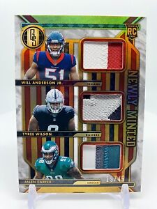 2023 Panini Gold Standard Newly Minted Tri Rookie /49 Anderson, Wilson, Carter