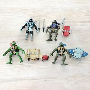 TMNT Air Ninja Leonardo, Raphael, shredder, donatello 2004 Playmates figures lot