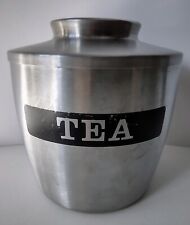 Chichester Stainless Steel Tea Storage Canister Container Mid Century England