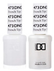 DND Daisy Duo Gel W/ matching nail polish lacquer - FRENCH TIPS (WHITE) - 473