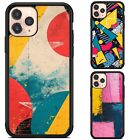 Phone Covers For Apple iPhone 11 12 13 14 15 abstract 80s sticker bombed