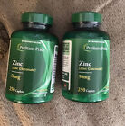 New Listing2 Bottles Puritan's Pride Zinc 50 Mg Vitamins Immune Health 250 X2 EXP 05/24 New