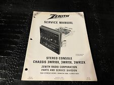 Zenith Service Manual - STEREO CONSOLE CHASSIS 3WR10x 3WR11X 3WR12X