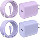 2 Pack Super Fast Charger Type C Wall Charger iPhone 14 13 12 11 X XS XR Pro Max