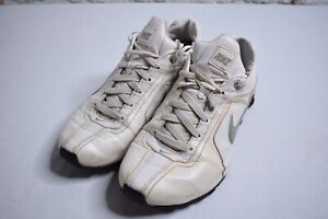 RARE 2010 Nike Shox NZ Running Shoes White Red Mens Shoes 407988-100 Size 8