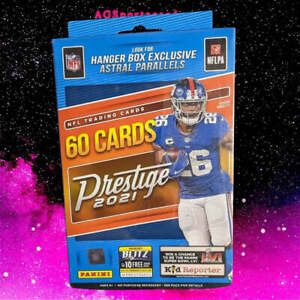 2021 Prestige Football 60 Card Hanger Box - Look For Exclusive Astral Parallels.