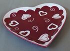 Decorative Heart-Shaped Valentine's Day Plate/Tray - Gates Ware by Laurie Gates