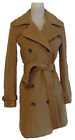 COLE HAAN WOMENS CASHMERE BLEND DOUBLE BREASTED COAT MILITARY TRENCH COAT~4