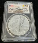 2021 Silver Eagle Type 2 PCGS MS70 First Day of Production Damstra Signed