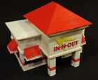 In-N-Out Burger Restaurant O HO N or Z Scale Building Scenery White & Paintable!