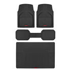 Black All Weather Heavy Duty Car Floor Mats & TrunkShield Cargo Liner TrimTo Fit (For: 2011 Ford Flex Limited 3.5L)